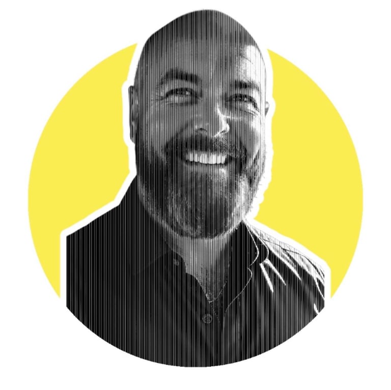 Black and white portrait of Mike, founder of IntegAI